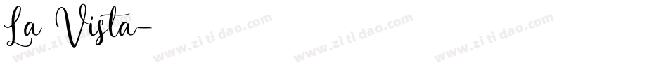 La Vista字体转换